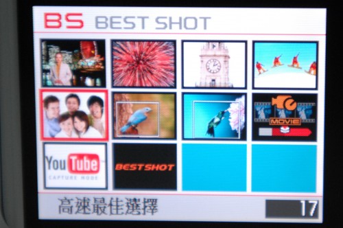 在Best Shot中新增了「高速最佳選擇」場景模式，相機自動從高速連拍的相片中，挑選出最靚的相片作儲存。