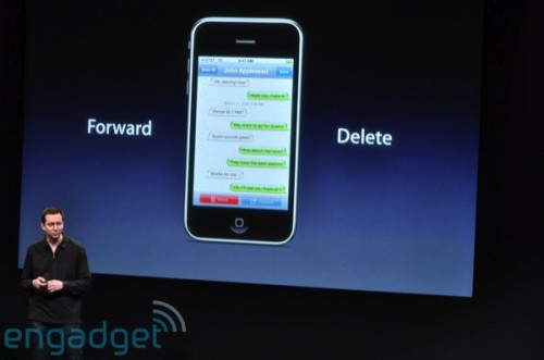 亦可隨時 forward 或 delete 指定 SMS 短訊。