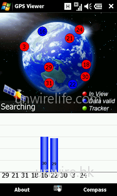 內建 GPS Viewer，方便用家找尋 GPS 衛星感應情況，以及用家所在位置的坐標。