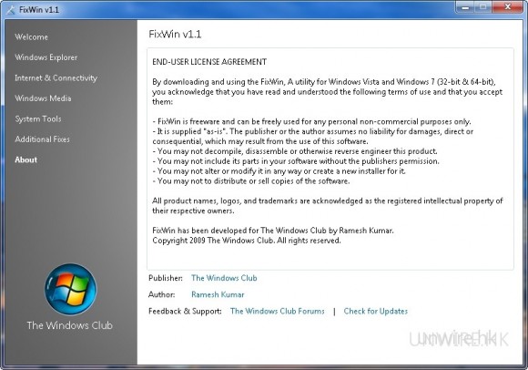 Win7 煩人問題一 Click 搞掂 – FixWin v1.1