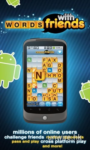 熱門填字遊戲Words with Friends正式推出Android版