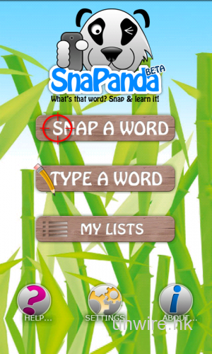 [Android] 相機變身英文字典 -《SnaPanda》