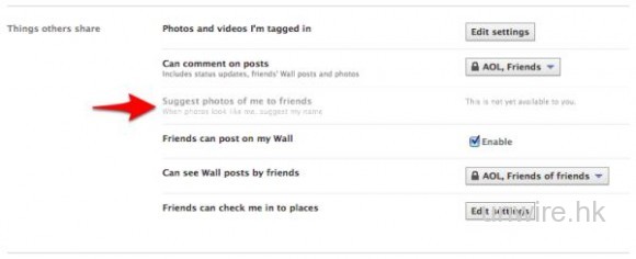 Facebook自動Tag相功能正式啟用