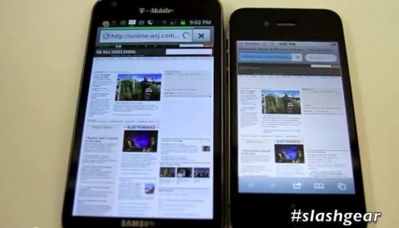 [影片] iPhone 4S vs Galaxy S2 網頁瀏覽速度比併