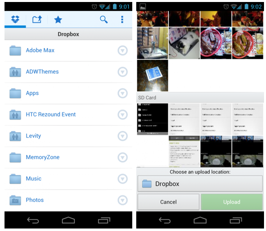Android版Dropbox 2.0登場