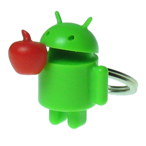 Android 食蘋果鎖匙扣