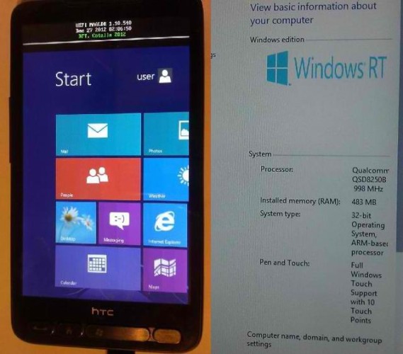 神機 HTC HD2 竟可植入 Windows RT