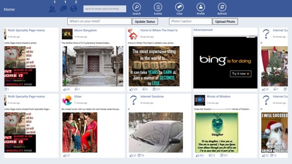 非官方 Facebook App 在 Windows Store 上架