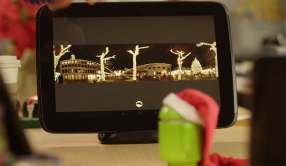 Google 祝大家聖誕快樂！Android 的開心短片洩露 Nexus 10 底座
