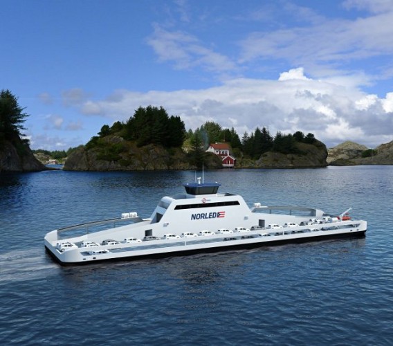 全球第一艘電力推動汽車渡海輪‧2015年挪威首航
