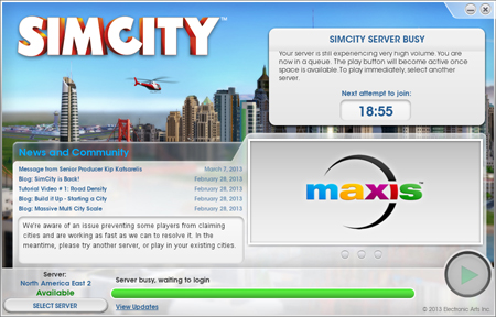 補償 SimCity 用家．EA 免費送 Game 息民憤
