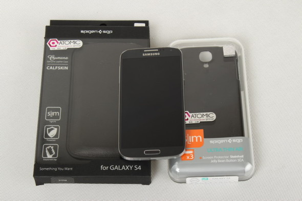 GS4 全面保護! SPIGEN SGP Ultra Thin AIR for Galaxy S4 / Leather pouch Crumena