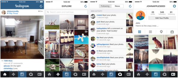 Instagram 更新配合 iOS 7 介面