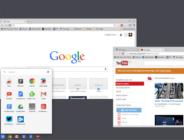用戶體驗轉移大法？Google Chrome 將 Chrome OS 功能融入到 Windows 8 上