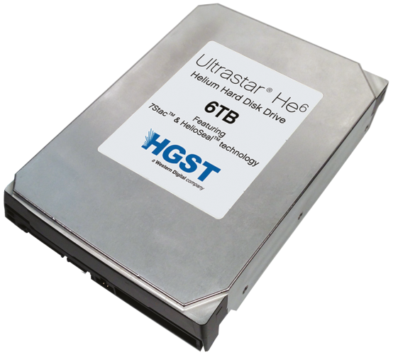 更大容量！HGST 推 Ultrastar He6 氦氣密封式硬碟