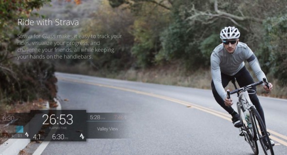 單車專用 Google Glass App：Strava