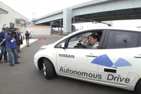 日產無人駕駛自動車  成功完成首次公路實測