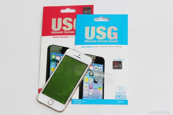 指紋剋星？USG Extra Clear & Anti-Glare for iPhone 5s / 5 保護貼