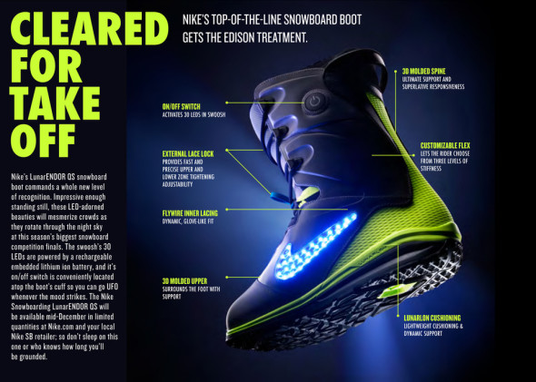 有 Power 掣的 LED 波鞋 – Nike LunarEndor QS