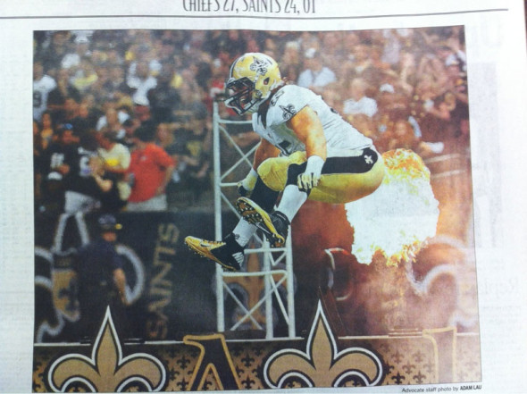 saints-football-fart-newspaper-perfect-timing