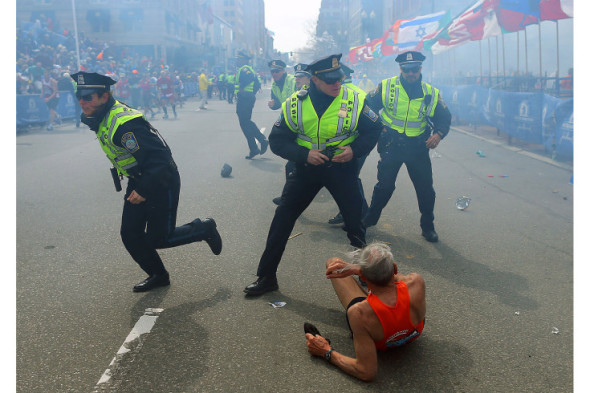 Explosions At 117th Boston Marathon