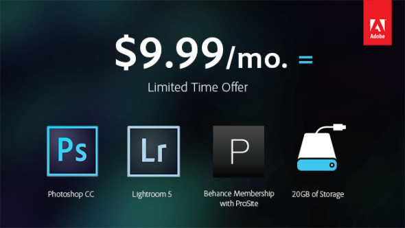 Adobe 攝影師套餐優惠延長至二月底