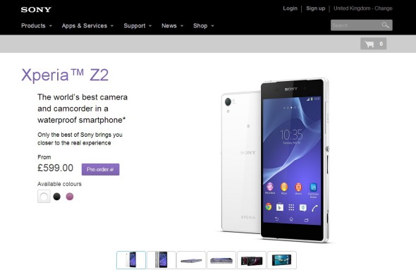 HK$7,750 貴過買 Macbook Air！Xperia Z2 訂價曝光