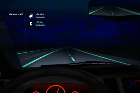 荷蘭公路測試新技術   路面夜晚會發光