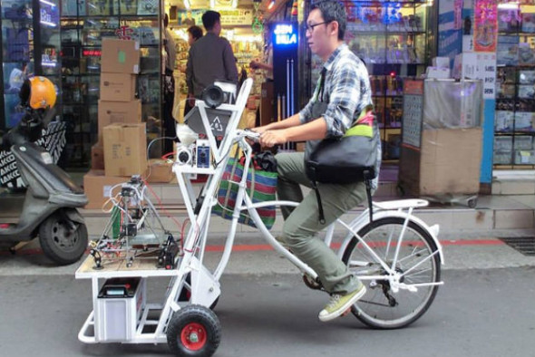 單車加回收  台灣首部流動 3D 打印服務站