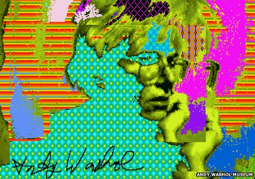 隱沒舊磁碟  Andy Warhol 數碼作品重見天日