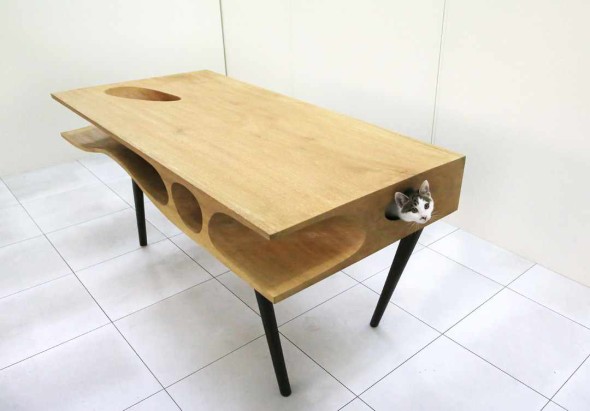 桌子變貓貓小樂園  杭州+本地公司製貓奴專用貓桌 CATable