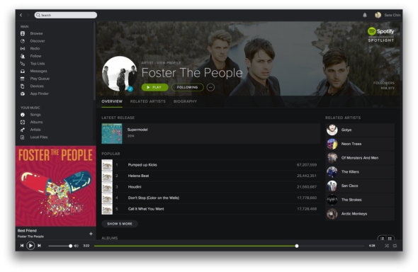 Spotify 大改介面，採用暗色系設計統一跨平台體驗