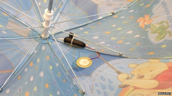 智能雨傘  收集雨水數據作科學研究