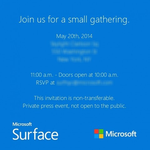 微軟向傳媒發邀請函  傳 Surface Mini 月中發表