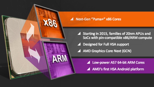 AMD 將推出 ARM + x86 共用處理器插槽