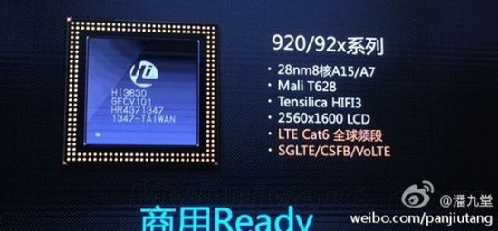 Huawei 發表 Kirin 920 八核處理器