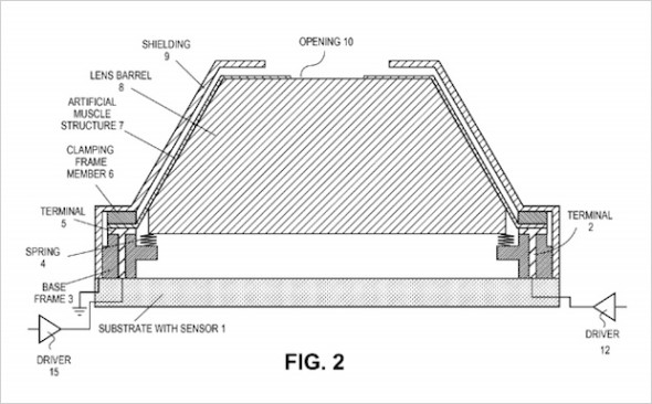 Apple 又有新專利！相機鏡片有人造肌肉？