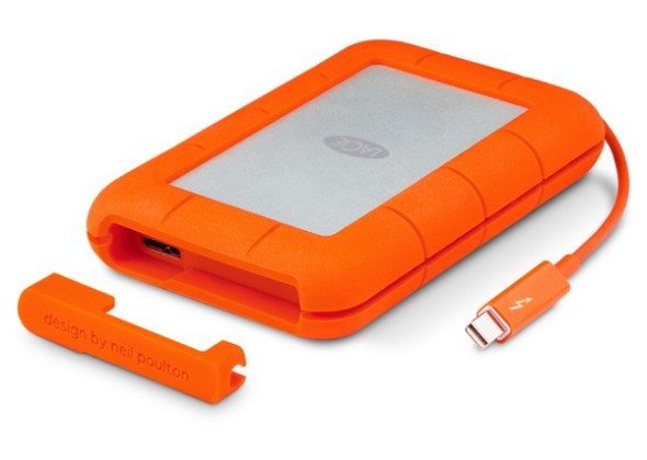 更方便！升級版 LaCie Rugged 內置 Thunderbolt 線