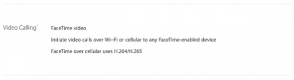 數據減半！ iPhone6 / 6 Plus Facetime 支援 H.265 編碼