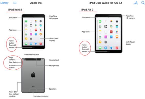 iOS 8 使用手冊意外洩露 iPad Air 2 及 iPad mini 3 行蹤