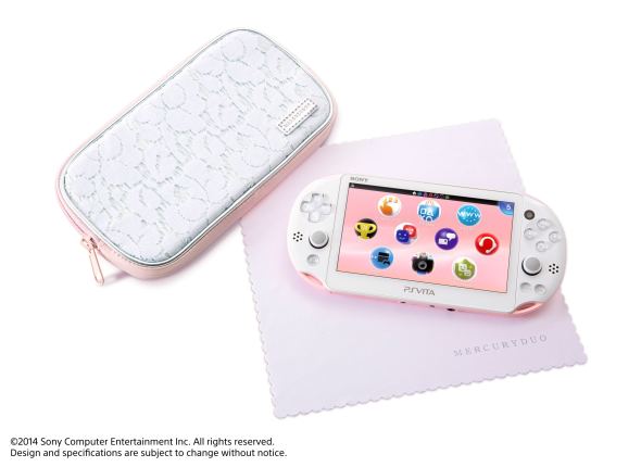 PlayStation Vita 淡粉紅/白機 11 月推出，預訂送 MERCURYDUO 專用袋 ＆ 清潔布