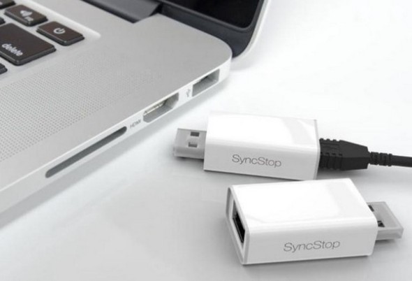 安全充電！SyncStop 反同步裝置確保手機資料不被盜取