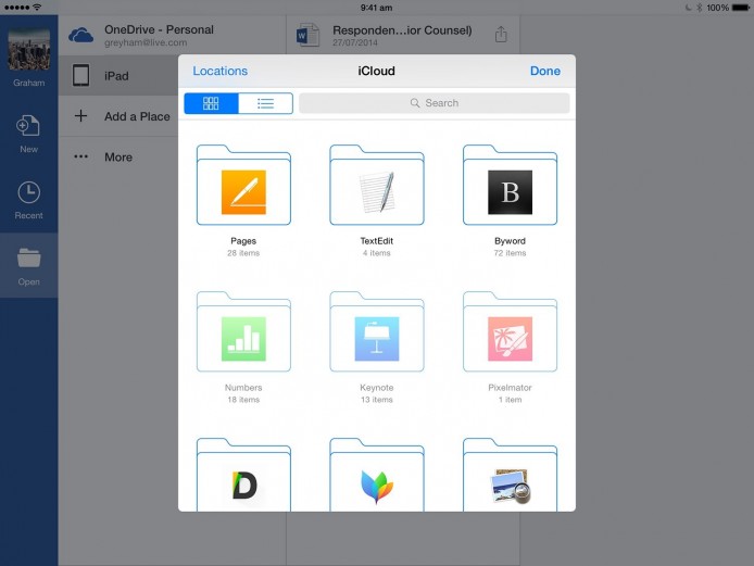 iOS 版 MS Office 軟件加入 iCloud 儲存功能