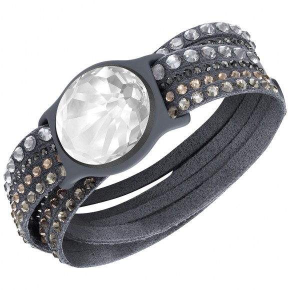 Swarovski Shine Slake Bracelet, dark grey