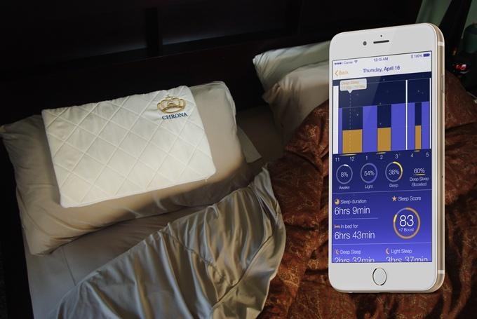 Chrona 智能枕頭  發出低頻改善睡眠