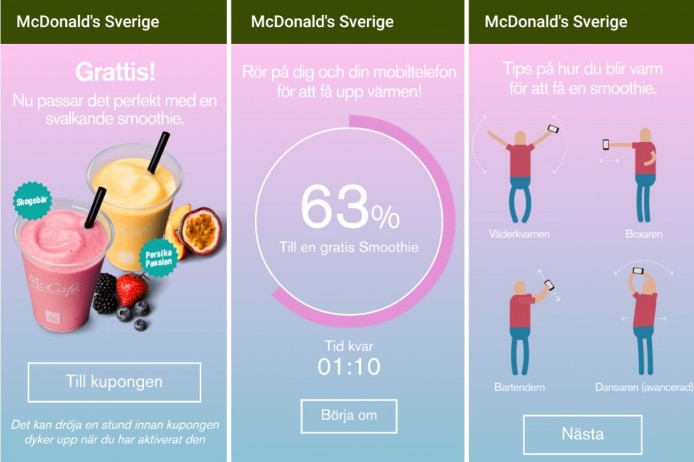 呼籲食客多運動   瑞典麥當勞請飲嘢作鼓勵