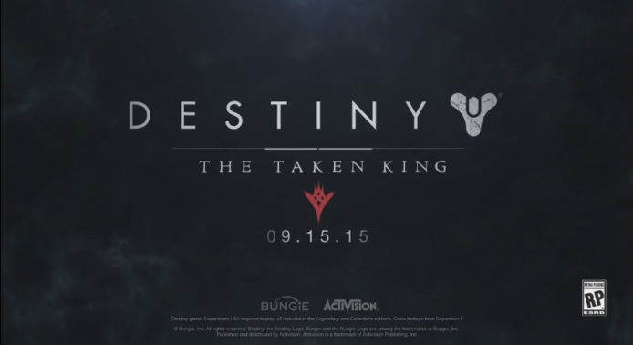 新副職新技能《Destiny:The Taken King》正式公佈，9 月推出