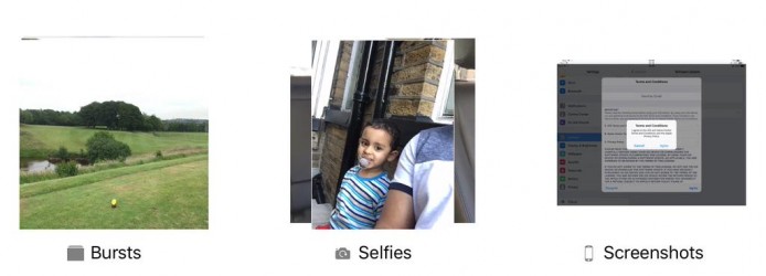 iOS 9 將加入自拍和 Screenshot 相簿