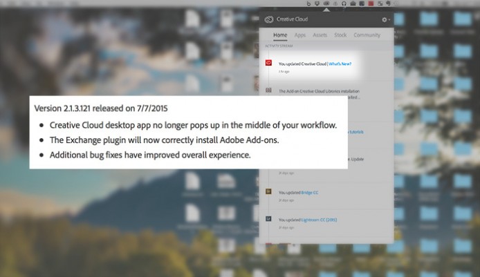 Adobe 更新 Creative Cloud，修正煩人彈出視窗問題