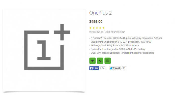 未出就睇光光了！外國網購網站流出 OnePlus 2 規格